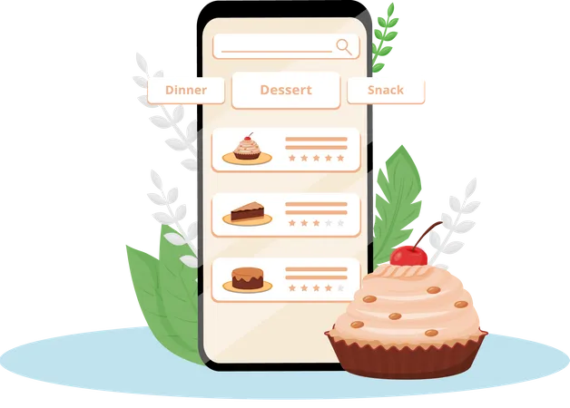 Cake Delivery Illustration